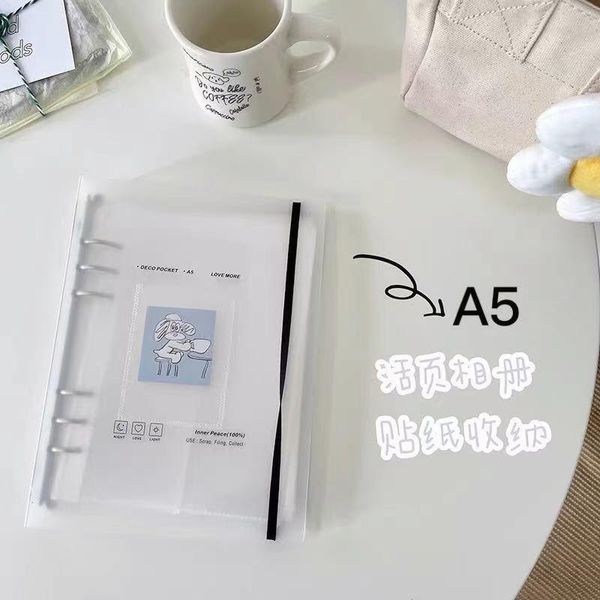 Blaixos A5 Binder Card Colete Livro 3 5 polegadas Korea KPOP ídolo postal PO PO Organizador Diário Agenda Planeio de capa de capa Stationery