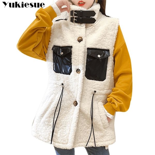 

sleeveless parka women winter down cotton pocket vest coat casual solid short jacket female sleeveless outerwer waistcoat 210412, Black;brown