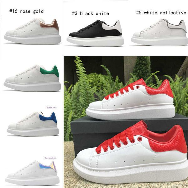 

designer sneakers leather shoes women mens casual shoes suede velvet platform flat lace up chaussures white shoe, Black