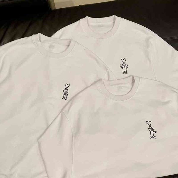 

x fashion designerami jean julien co branded short sleeve t-shirt, White