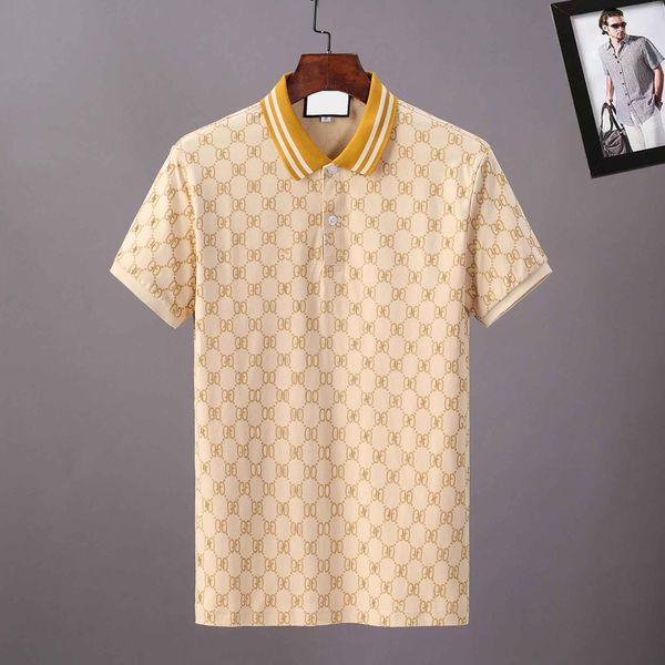 2022 Mens Designer Polo Camicie per uomo High Street Italia Ricamo Giarrettiera Serpenti Piccole api Stampa Marchi Abbigliamento Cotone Abbigliamento Tees M-3XL