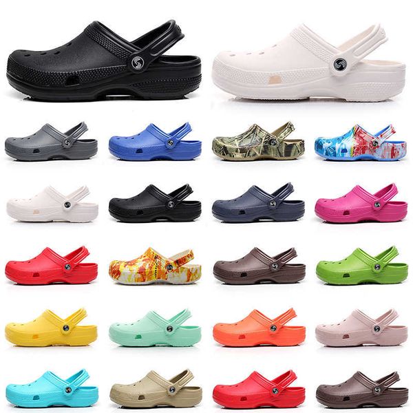 

designer clogs slides slippers fashion men women summer sandals casual beach waterproof shoes clog platform outdoors indoor slide slipper, Black