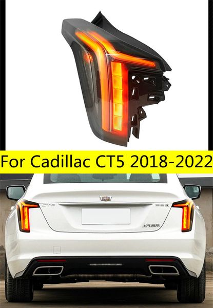 Auto Styling Für Cadillac CT5 LED Rücklicht 18-22 Rückleuchten Hinten Lampe DRL Lauf Signal Bremse Rückfahr parken licht Facelift