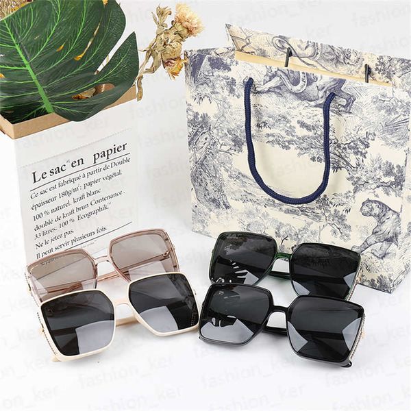 

brand designer sunglass metal hinge sunglasses men glasses women sun glass uv400 lens with cases and box, White;black