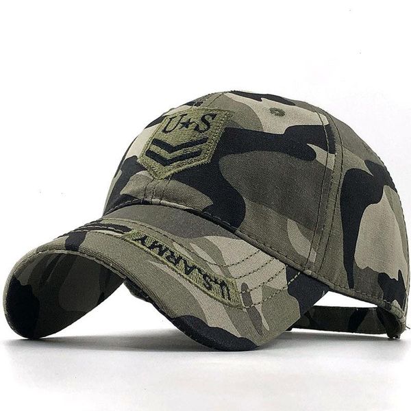 U.s Fashion Regolabile Unisex Army Camouflage Camo Berretto da baseball Casquette Hat Uomo Donna Airsoft Tactical Hiking Desert