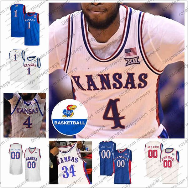 

custom kansas jayhawks 2022 basketball jersey #30 ochai agbaji 2 christian braun 33 david mccormack 10 jalen wilson 34 pierce men women, Black