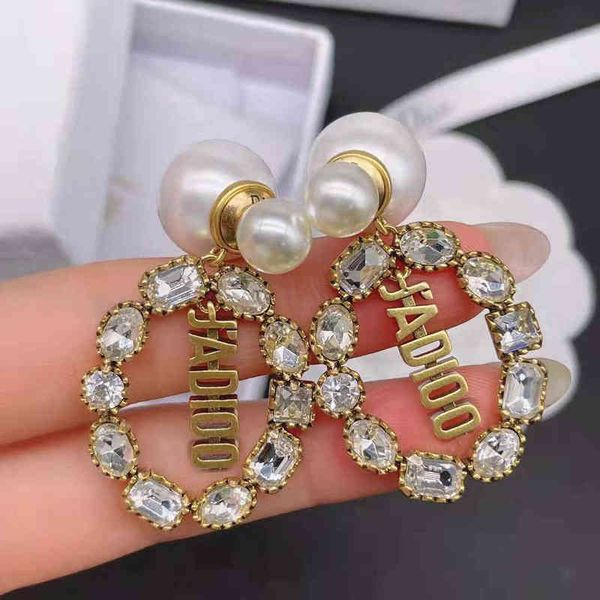 

earrings letter niche light luxury advanced design sense cold wind thin 2022 new fashion earrings, Golden