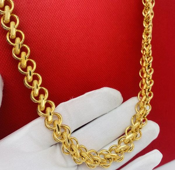 

18k hip hop style chain thick chain street trend dragon head painting necklace 50cm, Silver
