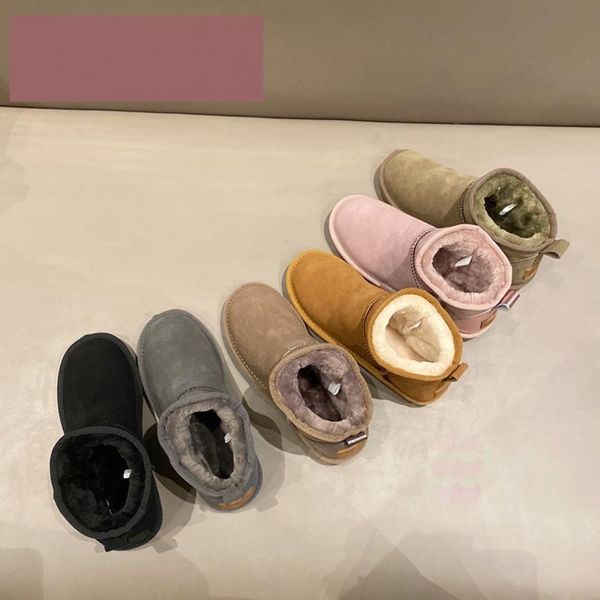 

casual shoes designer boots women snow men autumn winter short flashlight full body plus velvet thick waterproof cotton shoe, Black