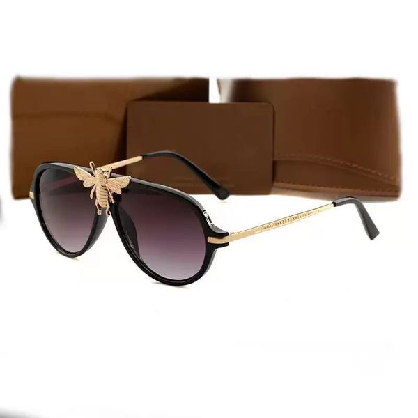

fashion design little bee sunglasses female pilot sunglasses uv400 glasses large frame square polaroid lenses 8932 men's and women&#039, White;black