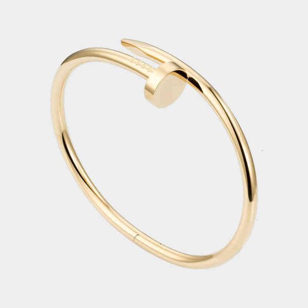 

nail bracelet designer bracelets luxury jewelry for women bangle fashion accessories titanium steel alloy gold-plated craft never fade not, Black