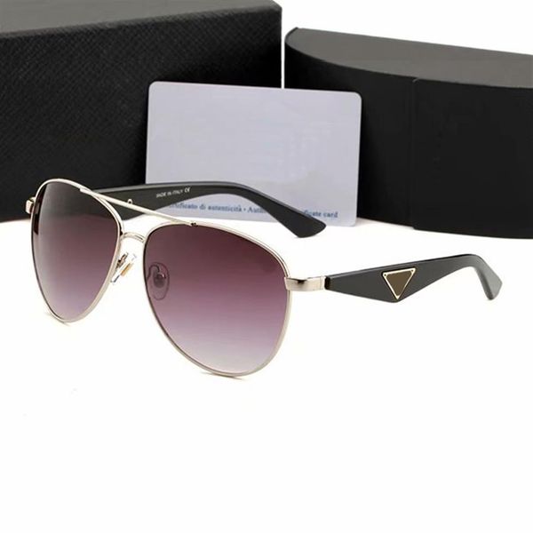 

2021 brand design sunglasses women men designer good quality fashion metal oversized sun glasses vintage female male uv4002403, White;black