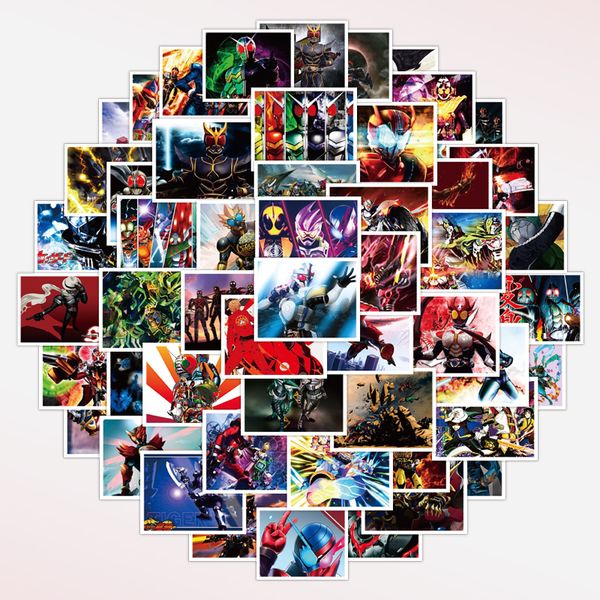 

50pcs kamen rider japanes anime stickers pack for motorcycle luggage skateboard bicycle fridge waterproof car decals