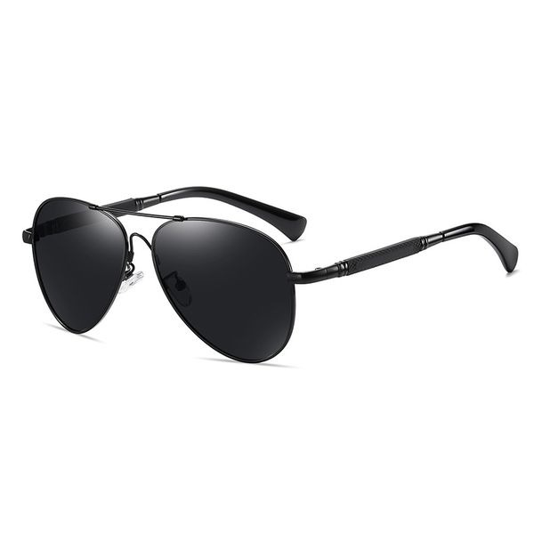 

lightweight trendy sunglasses fashion uv protection vintage outdoor sport night vision pchromic spring hinge polarized sunglasses, White;black