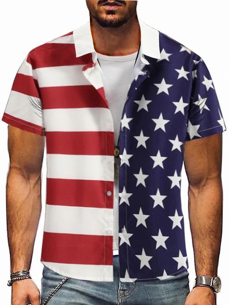 

men american flag print shirt without tee p2qf#, White;black