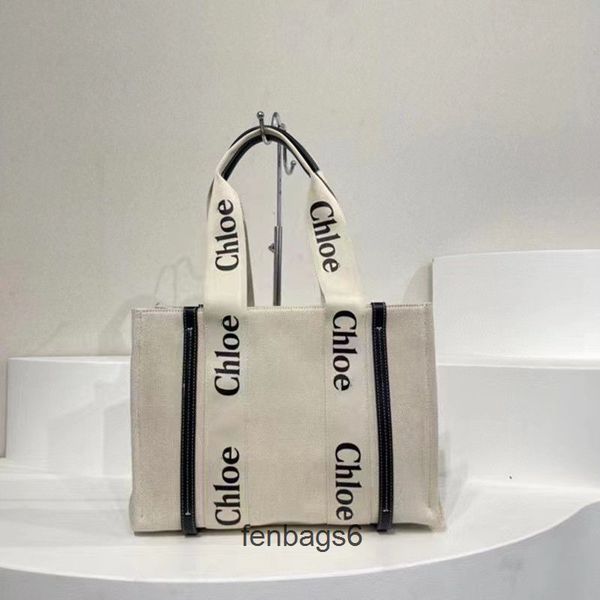 

letter woody tote bag designer cloe bags handbag stripe canvas 2022 fashion tote portable large capacity women 1 pv61