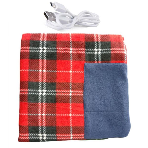 Одеяла Портативное электрическое одеяло с подогревом двойное термическое тепло 88 65 см теплые отопления нагрева