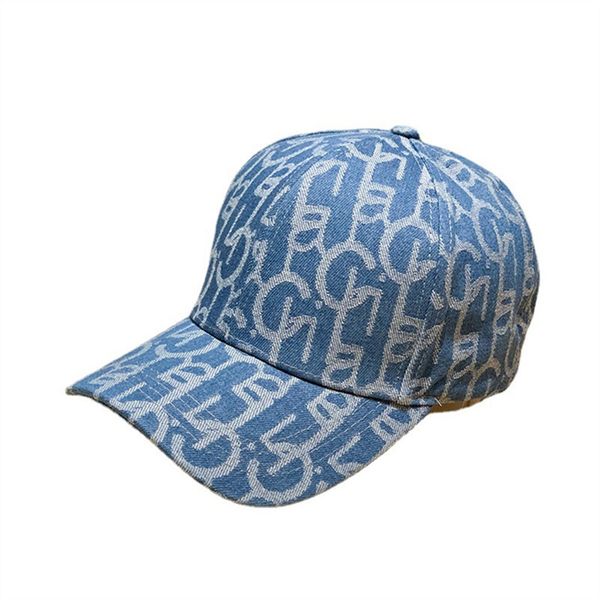 

designer hats new couple brand ball caps hand embroidered classic letter logo ladies fashion canvas cap women men hat hip hop caps baseball, Blue;gray