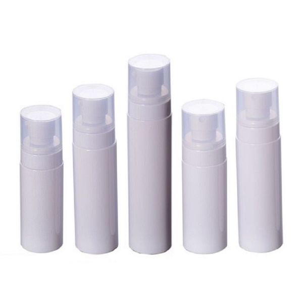 Boş Sprey Losyon Pet Plastik Plastik Yuvarlak Örnek Şişe Yüksek Kaliteli Beyaz Kozmetik Ambalaj Özü Emülsiyon Toner Yeniden doldurulabilir şişe 60ml 80ml 100ml