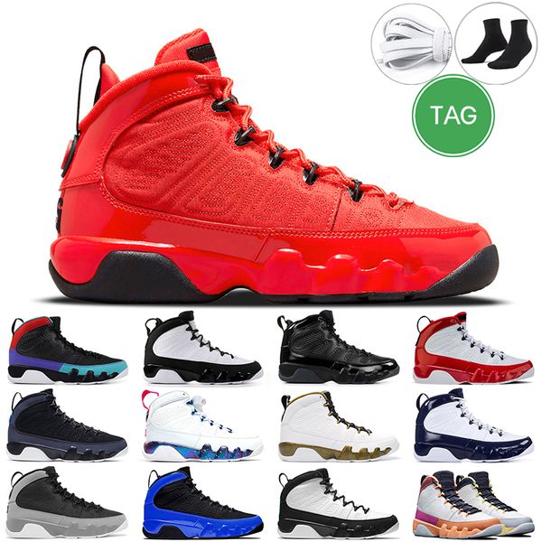 

men basketball shoes 9s 9 retro chile unc racer blue university gold world dream it do gym red mens outdoor trainers sports sneakers