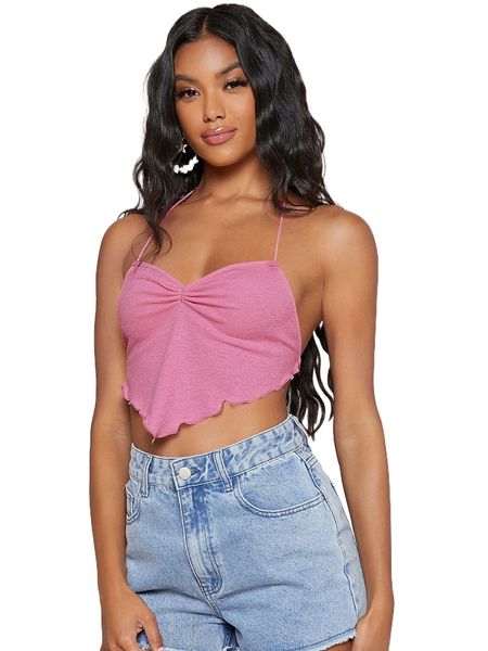 

sxy 1 pc tie backless halter x2bi#, White