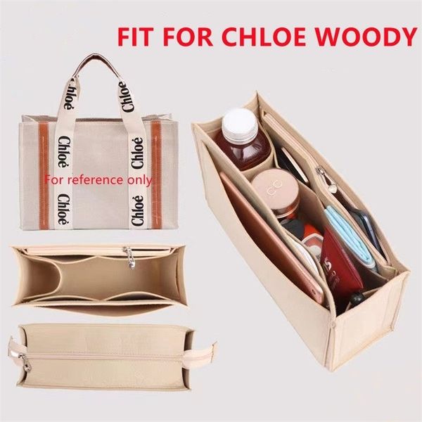

fit for woody bag organizer makeup handbag travel inner purse portable cosmetic bags 220621