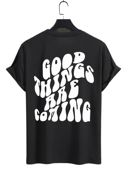 

men slogan graphic tee p1fi#, White;black