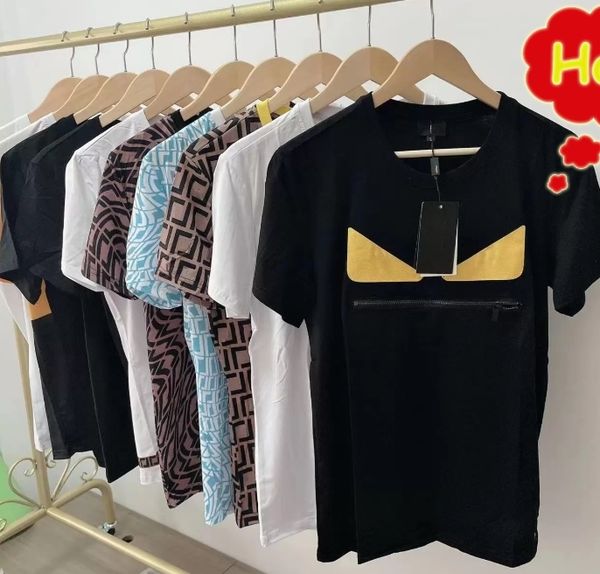 

2022 mens designers t shirt womens tshirt with letters print casual short sleeves summer mans crew neck shirts men loose tees asian size, White;black