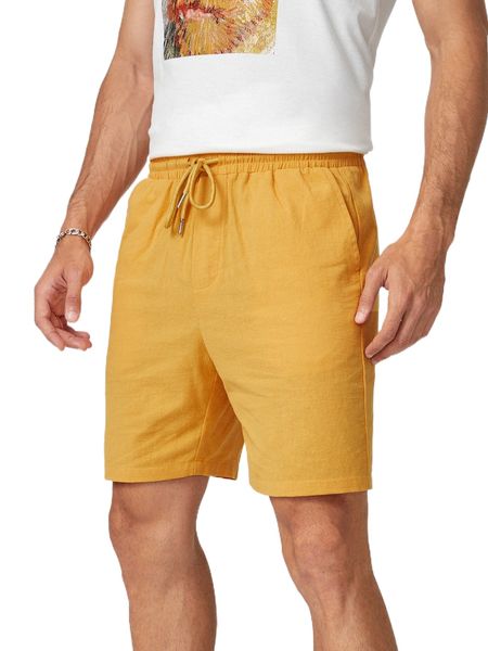 

men drawstring waist shorts y4il#, White;black