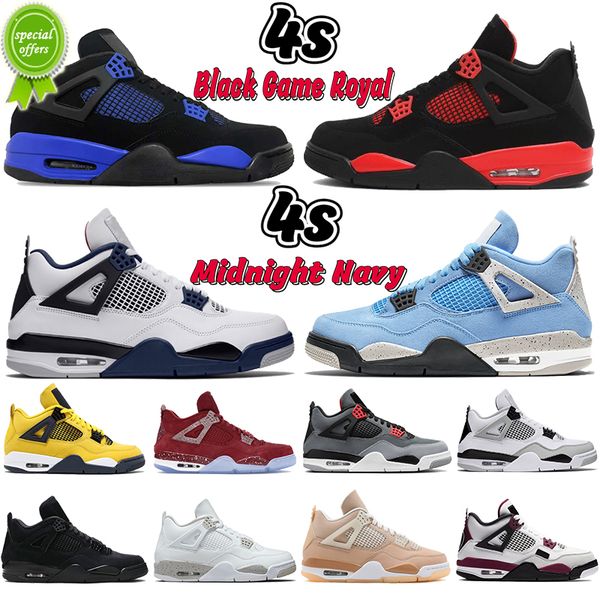 

2023 2022 mens basketball shoes 4 4s sneaker university blue military black game royal cat red thunder midnight navy infrared white oreo shi