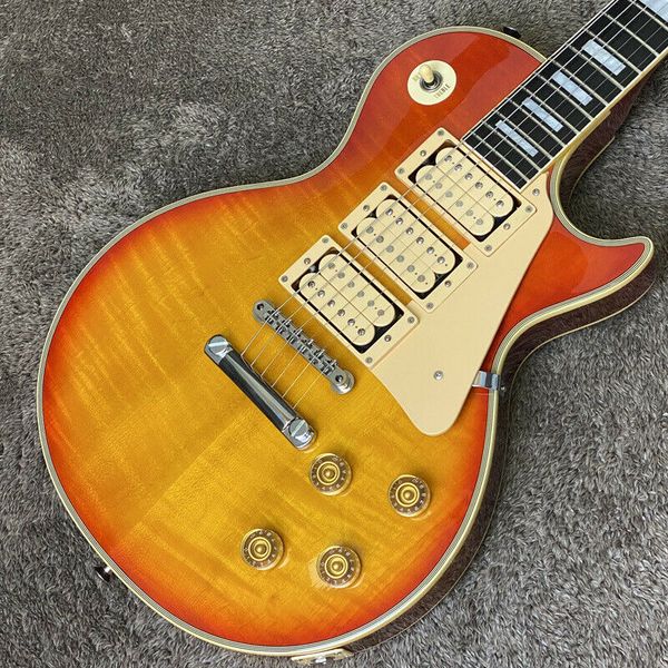 

burny rlc-75af flame paul custom type electric guitar