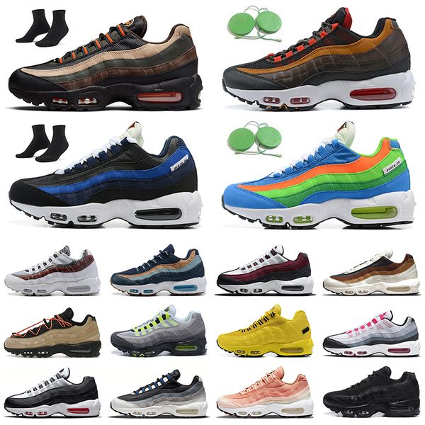 

95 95s classic running shoes iron grey triple white black pink neon runners women dark army chlorine blue light charcoal vintage tv men