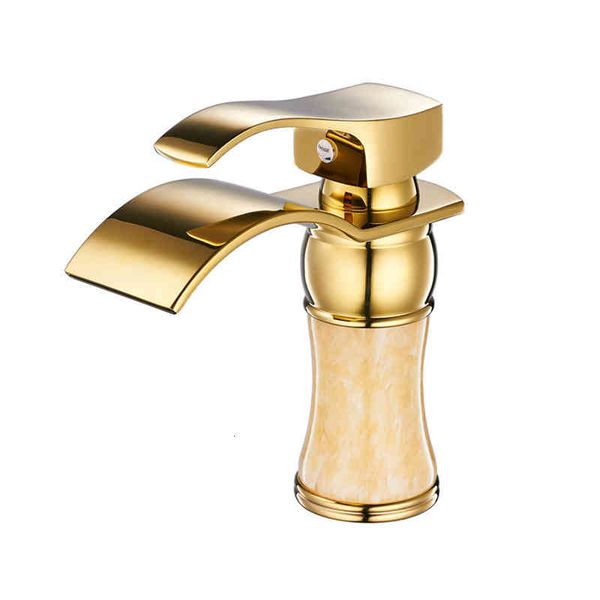 

bidet faucets light luxury brass rose gold faucet jade waterfall basin and cold sitting single hole washbasin m4xy
