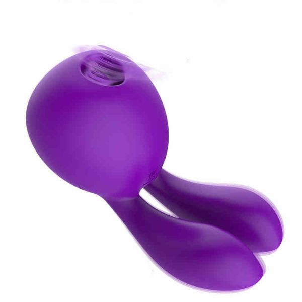 NXY Vibratori Cute Rabbit Sucking per le donne Clitoride Sucker Morsetti per capezzoli Plug anale Masturbatore femminile Giocattoli del sesso orale Prodotti per adulti 220407