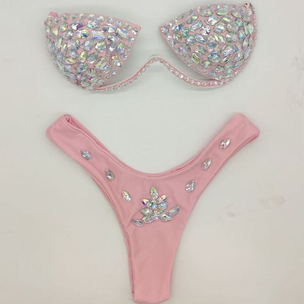

venus vacation sexy women bikini diamond swimwear bling stones rhinestone bathing suit new beachwear