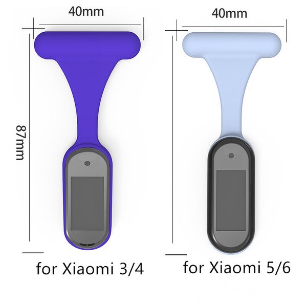 

nurse strap for xiaomi watch 3/4/5/6 silicone sport metal easy hang pin band