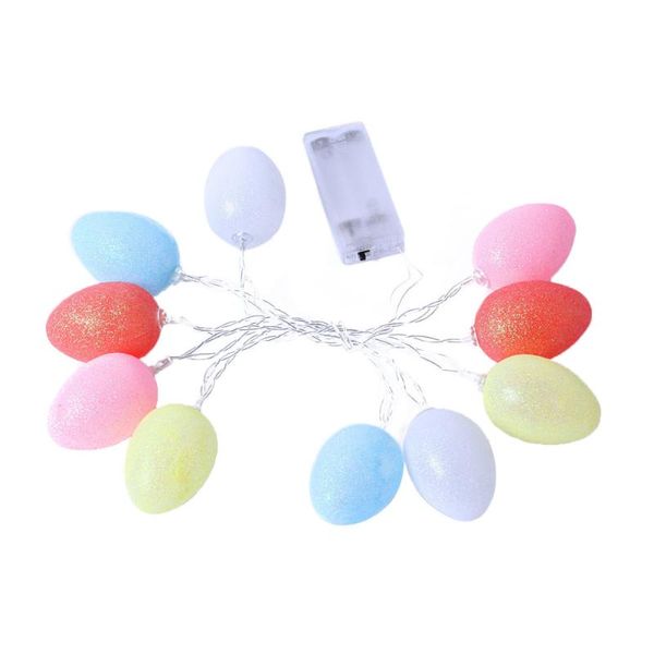 Saiten LED-Dekoleuchten Auferstehungsbeleuchtung String Cracked Eggs Ornament IP43 Wasserdichte Innen- und Außen-OsterdekorationLED-Str