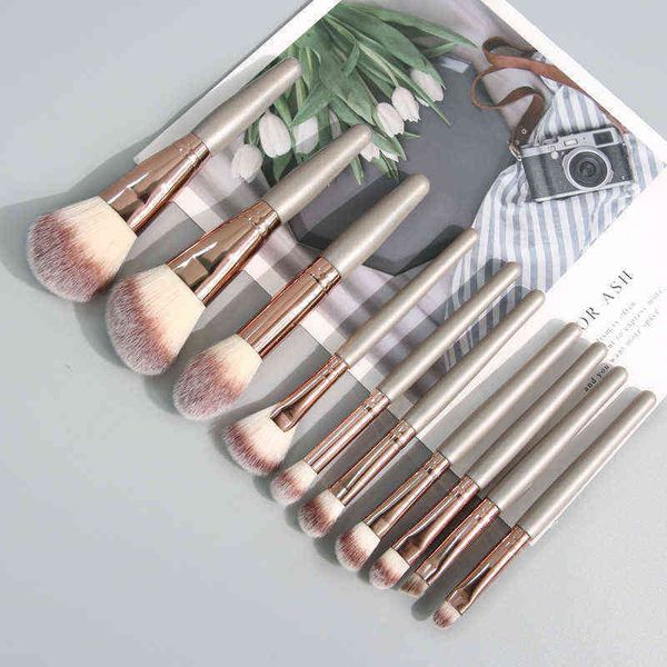 

mini ensemble de pinceaux maquillage 10 piÃ¨ces 0311