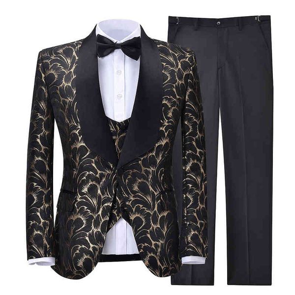 

men's suits & blazers suit decor business dress formal korean slim fit casual men's wedding, White;black