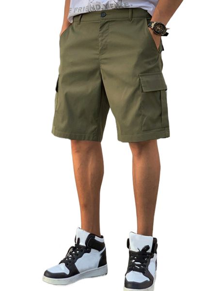 

men flap pocket side shorts w5io#, White;black