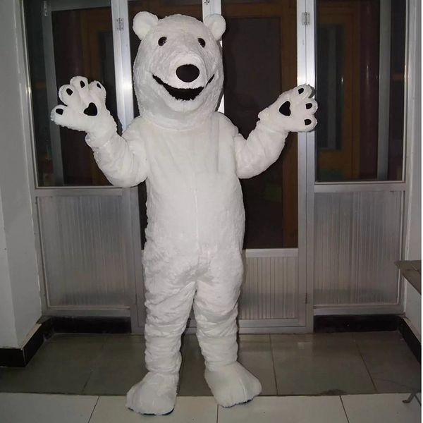 

performance lovely polar bear mascot costumes christmas cartoon character outfits suit birthday party halloween outdoor outfit suit, Red;yellow