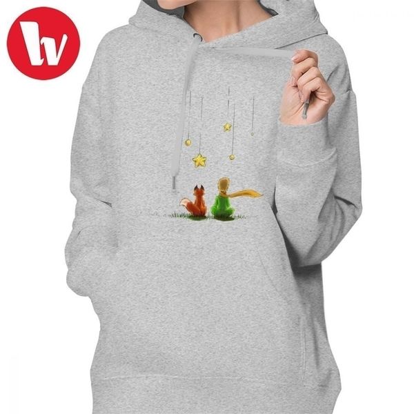 

little prince hoodie le petit prince hoodies black cotton hoodies women big sizes longsleeve printed pullover hoodie y200610