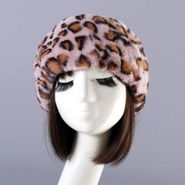 Berretti Donna Pelliccia Sintetica Fascia Inverno Caldo Paraorecchie Russo Sci All'aperto Morbido Peluche Fascia per Capelli Vuoto Cappello a Cilindro AccessoriBerretti BerrettiBerretti