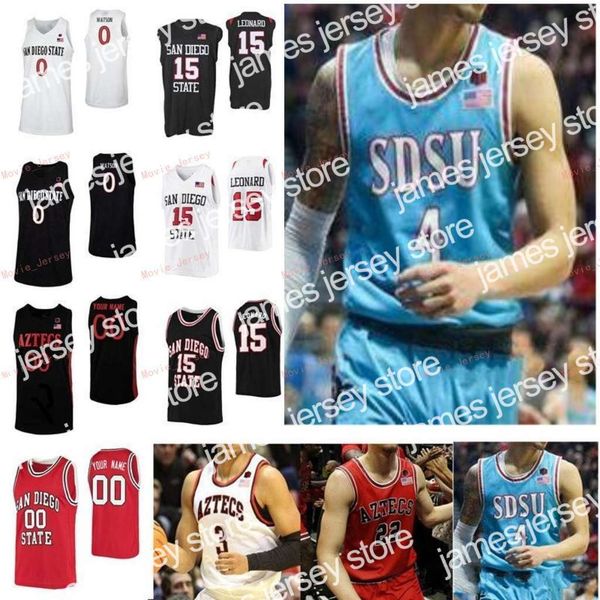 

james stitched custom 12 nolan narain 13 caleb giordano 2 adam seiko 20 schakel 21jared barnett sdsu san diego state aztecs men women youth, Black