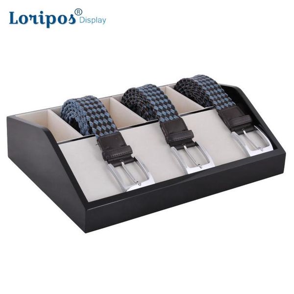 

leather belt show rack wooden box 6 8 cells belt storage holder shelf wood case for belt display stand table wardrobe cabinet236t