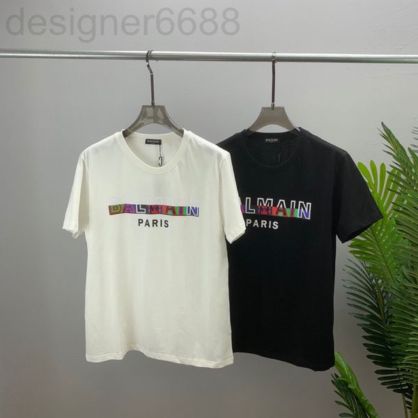 

men's t-shirts designer summer bal bajia short sleeved t-shirt men's round neck pullover fashion brand v6ng, White;black