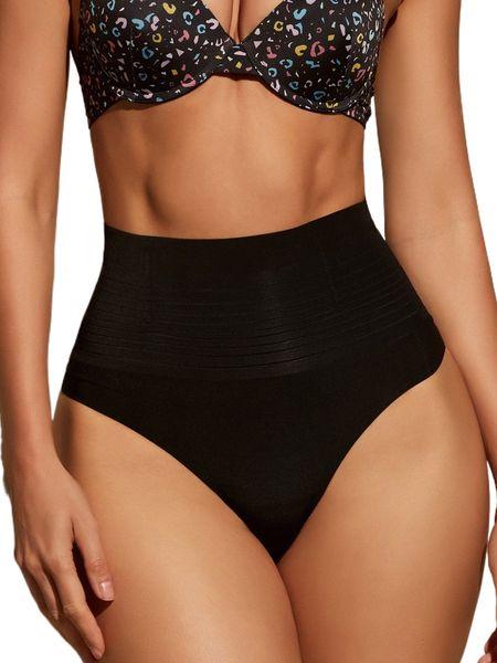 

high waisted shapewear panty i6gy#, Black;red