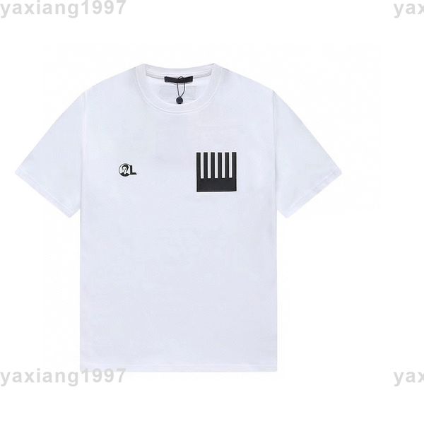 

2022ss spring and summer new shirt high grade cotton sweatshirts printing short pants sleeve round neck panel t-shirt size s-m-l-xl--xxxl, Black;brown