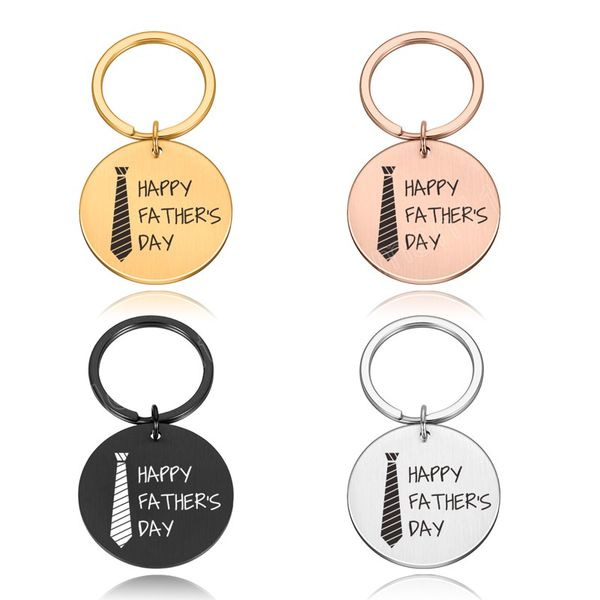 

fathers day gifts keychain gift from daughter son customized key chains thanksgiving day birthday gifts for daddy, Silver