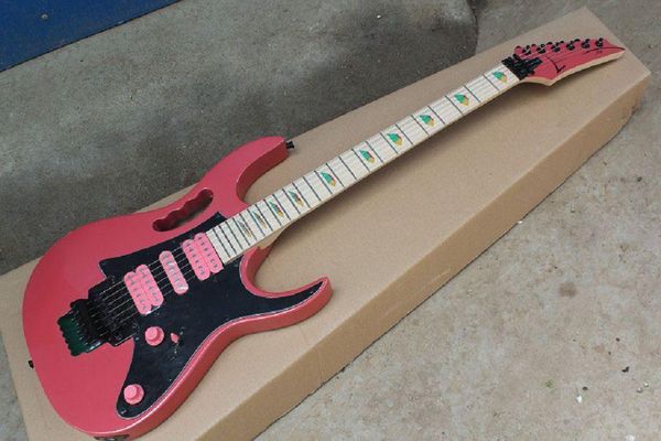

shipping new arrival ibz jem 7v pink electric guitar dimarzio pickup in stock 24